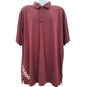 Clique Amazon Branded Moisture Wicking Men's Maroon Polo Shirt Size 3XL